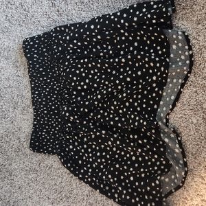 Floral Print Ruffle Hem Skirt